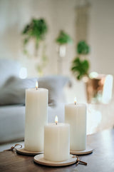 Uyuni Lighting LED Pillar Candle Nordic White 7.8 x 20cm