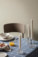 Broste Petra Glass Candle Holder Medium Clear