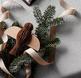 Broste Hanging Paper Bird Decoration Pompeian Red