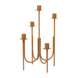 Broste Metal Farri Candlestick Golden Brown