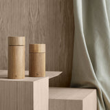 Broste Salt and Pepper Grinder Natural Oak Small