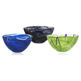 Kosta Boda Contrast Bowl Medium Blue