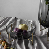 Audo Échasse Bowl Smoke and Brushed Brass