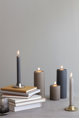 Broste Set of 10 Candles Boxed 2.2 x 19.4cm Red