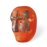 Kosta Boda Brains Look In Orange Limited Edition