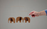 Flensted Mobile 3 Baby Elephants Teak