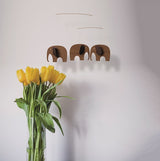 Flensted Mobile 3 Baby Elephants Teak