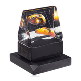 Kosta Boda Black Elements House Of Mystery Sculpture