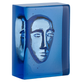 Kosta Boda Block Sculpture Azure Man
