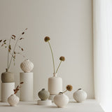 Lindform Bari Vase Light Sand Deep Lines Large