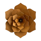 Lovi 24cm Flower Wall Decoration Cinnamon Brown