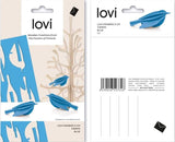 Lovi Set of 3 Minibirds 5cm Blue
