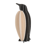 Lovi Penguin 10cm Black and Natural Wood