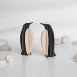 Lovi Penguin 10cm Black and Natural Wood