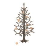 Lovi Original Bauble 6cm Natural Wood Set of 4