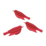 Lovi Set of 3 Minibirds 5cm Red