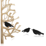 Lovi Set of 3 Minibirds 5cm Black