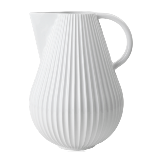 Lyngby Tura Jug Vase White Porcelain 27.5cm