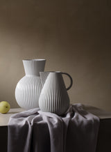 Lyngby Tura Jug Vase White Porcelain 27.5cm