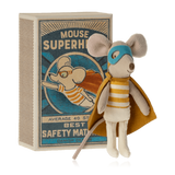 Maileg Little Brother Super Hero Mouse In Matchbox