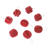 Lovi Set of 8 Mini Baubles Red