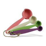 Zuperzozial Set of 4 Bamboo Measuring Spoons Rainbow