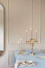 Stoff Nagel Candle Holder Brass