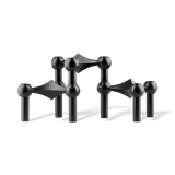 Stoff Nagel Candle Holder Matte Black 3 Pack