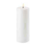 Uyuni Lighting LED Pillar Candle Nordic White 7.8 x 20cm