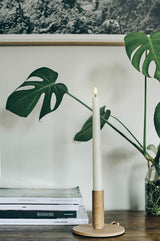 Uyuni Lighting LED Taper Candle  2 Pack  2.3 x 25cm White