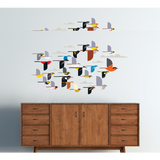 Charley Harper Flock of Birds Wall Stickers