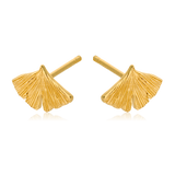 Pernille Corydon Biloba Stud Earrings Gold