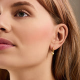 Pernille Corydon Heart Huggies Silver