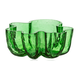 Kosta Boda Crackle Bowl Dark Green