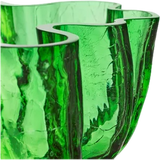 Kosta Boda Crackle Bowl Dark Green