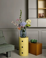 Kosta Boda Crackle Vase Large Dark Green 27cm