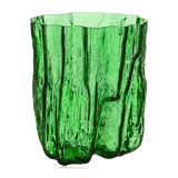 Kosta Boda Crackle Vase Large Dark Green 27cm