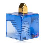 Kosta Boda Fortress Hidden Stairs Blue & Gold