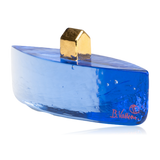 Kosta Boda Fortress Vessel Blue & Gold