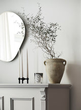 Stoff Nagel Candle Holder Matte Black