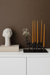 Stoff Nagel Taper Candle Amber Box of 6