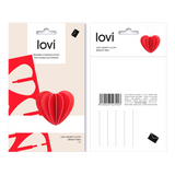 Lovi Heart 4.5cm Bright Red