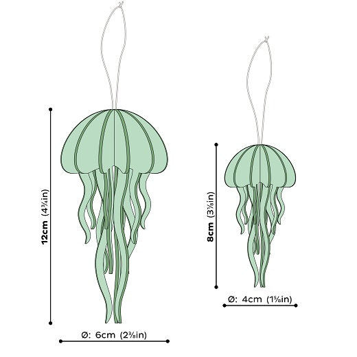 Lovi Jellyfish 8cm Mint Green