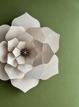 Lovi 15cm Flower Wall Decoration Natural Wood