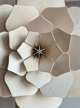 Lovi 24cm Flower Wall Decoration Natural Wood