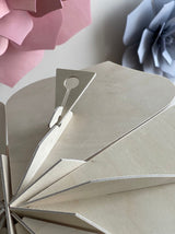 Lovi 24cm Flower Wall Decoration Natural Wood