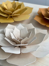 Lovi 34cm Flower Wall Decoration Cinnamon Brown