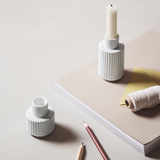 Lyngby Porcelain Candle Holder White 11cm