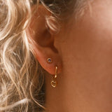 Pernille Corydon Heart Huggies Gold