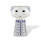 Bjørn Wiinblad Ceramic Eva Vase Blue